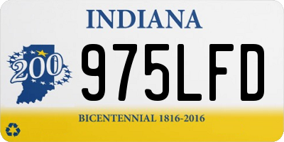 IN license plate 975LFD