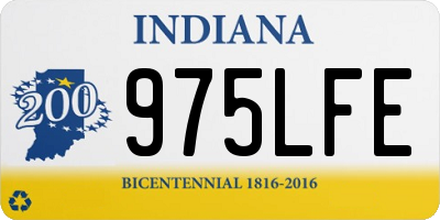 IN license plate 975LFE