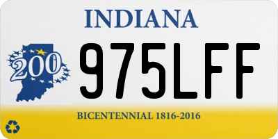 IN license plate 975LFF