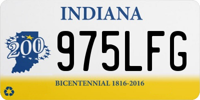 IN license plate 975LFG
