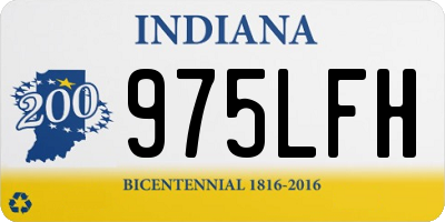 IN license plate 975LFH