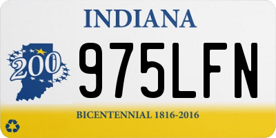 IN license plate 975LFN