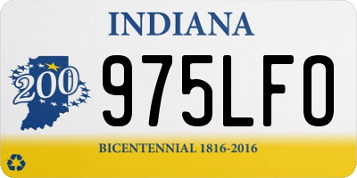 IN license plate 975LFO