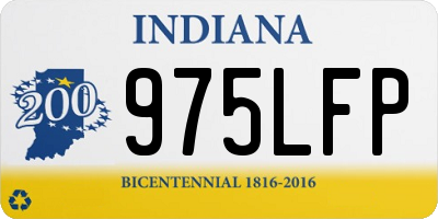 IN license plate 975LFP
