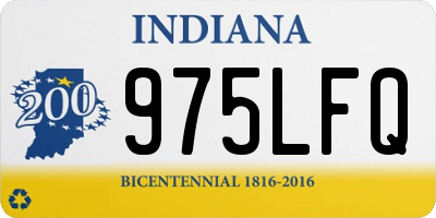 IN license plate 975LFQ