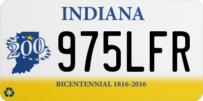 IN license plate 975LFR