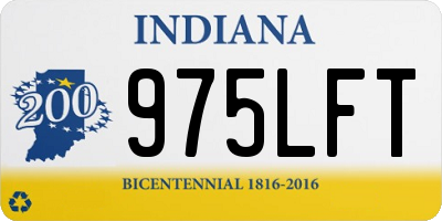 IN license plate 975LFT