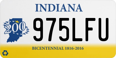 IN license plate 975LFU