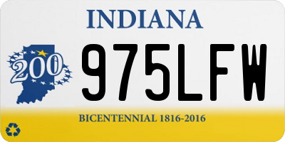 IN license plate 975LFW