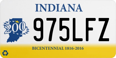IN license plate 975LFZ