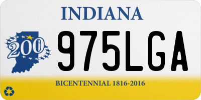 IN license plate 975LGA