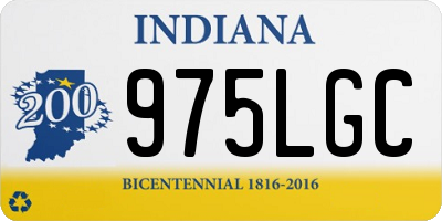 IN license plate 975LGC
