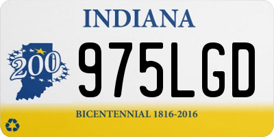 IN license plate 975LGD