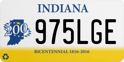 IN license plate 975LGE