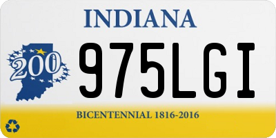 IN license plate 975LGI