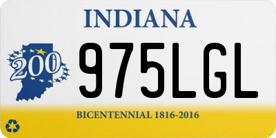 IN license plate 975LGL