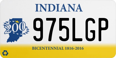 IN license plate 975LGP