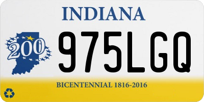 IN license plate 975LGQ