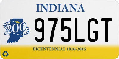 IN license plate 975LGT