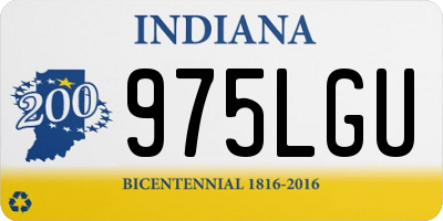 IN license plate 975LGU