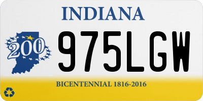 IN license plate 975LGW