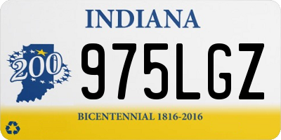 IN license plate 975LGZ