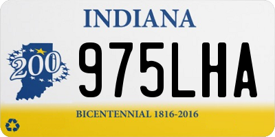 IN license plate 975LHA