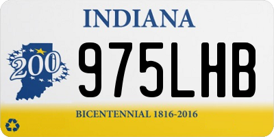 IN license plate 975LHB