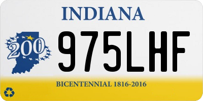 IN license plate 975LHF