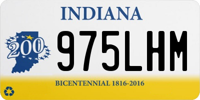 IN license plate 975LHM