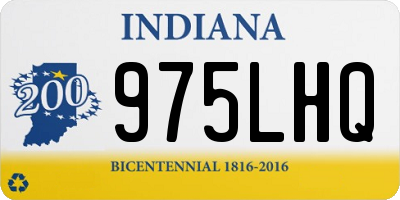 IN license plate 975LHQ