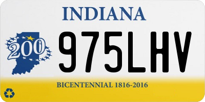 IN license plate 975LHV