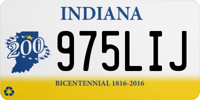 IN license plate 975LIJ