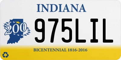 IN license plate 975LIL