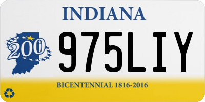 IN license plate 975LIY