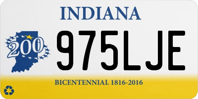 IN license plate 975LJE