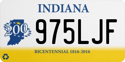 IN license plate 975LJF
