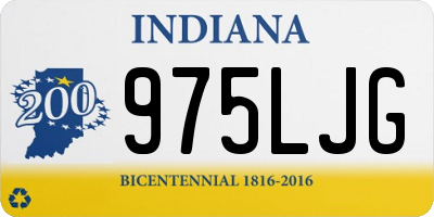 IN license plate 975LJG