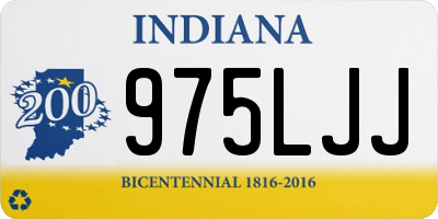 IN license plate 975LJJ