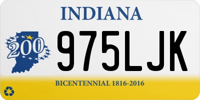 IN license plate 975LJK