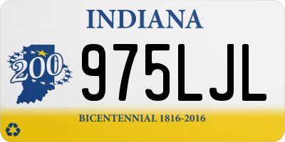 IN license plate 975LJL