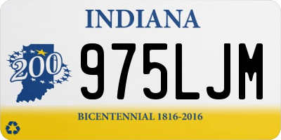 IN license plate 975LJM