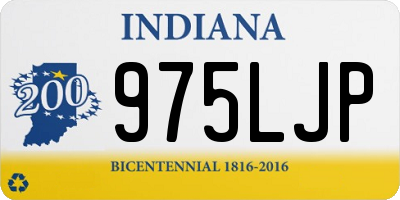 IN license plate 975LJP