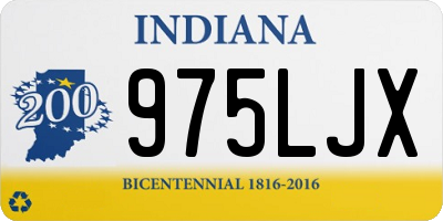 IN license plate 975LJX