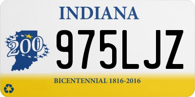 IN license plate 975LJZ
