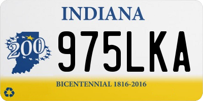IN license plate 975LKA