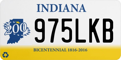 IN license plate 975LKB