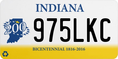 IN license plate 975LKC