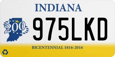 IN license plate 975LKD