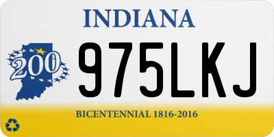 IN license plate 975LKJ